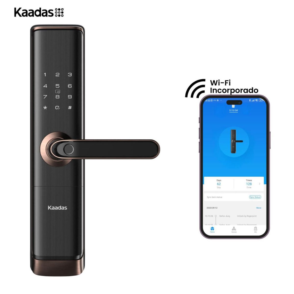 KAADAS - Cerradura Inteligente Kaadas S110-5W