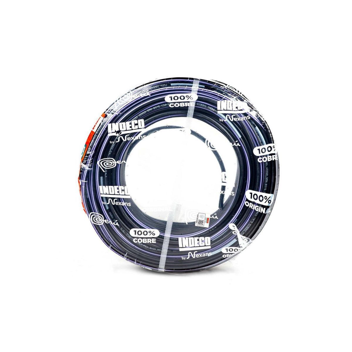 INDECO - Cable Vulcanizado 2X18AWG 100 Metros