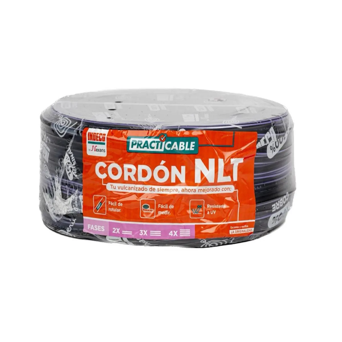 INDECO - Cable Vulcanizado 2X18AWG 100 Metros