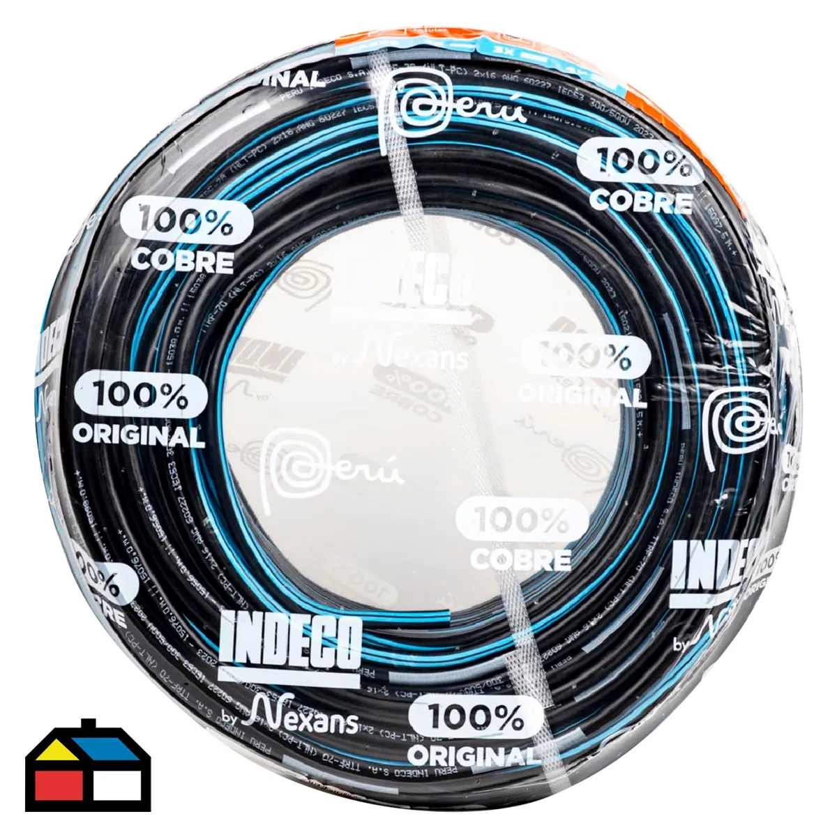 INDECO - Cable Vulcanizado 2X16AWG 100 Metros
