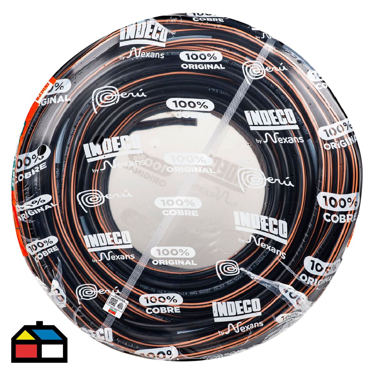 INDECO - Cable Vulcanizado 2X14AWG 100 Metros
