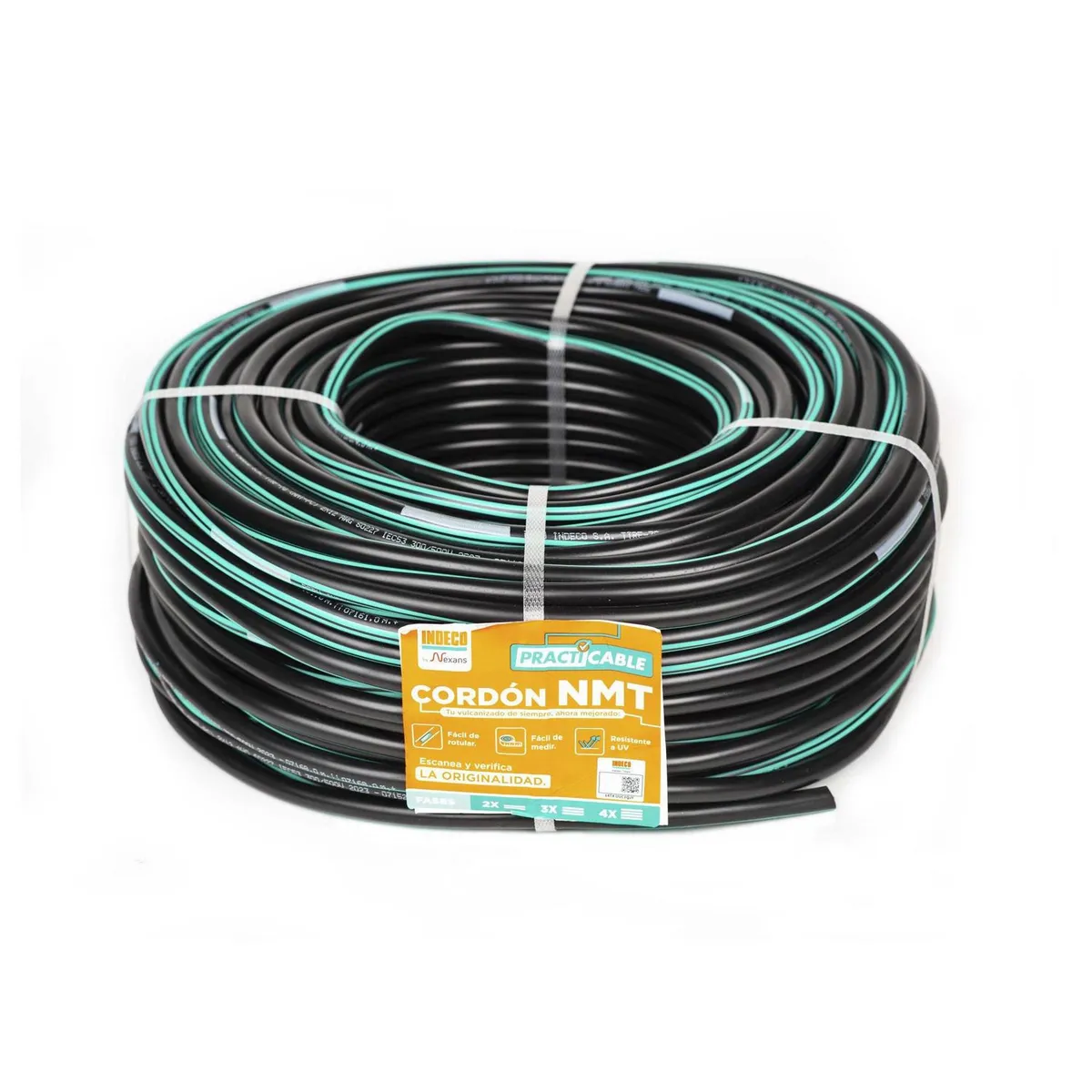 INDECO - Cable Vulcanizado 2X12AWG 100 Metros
