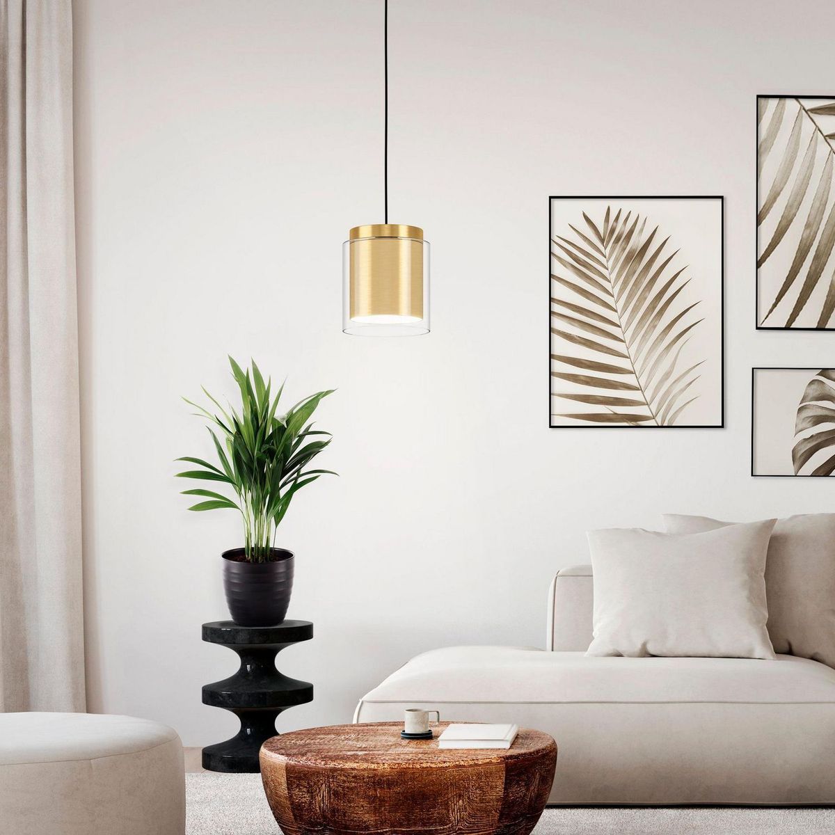 EGLO - Lámpara Colgante Lagunitas 1L E27 Eglo Negro