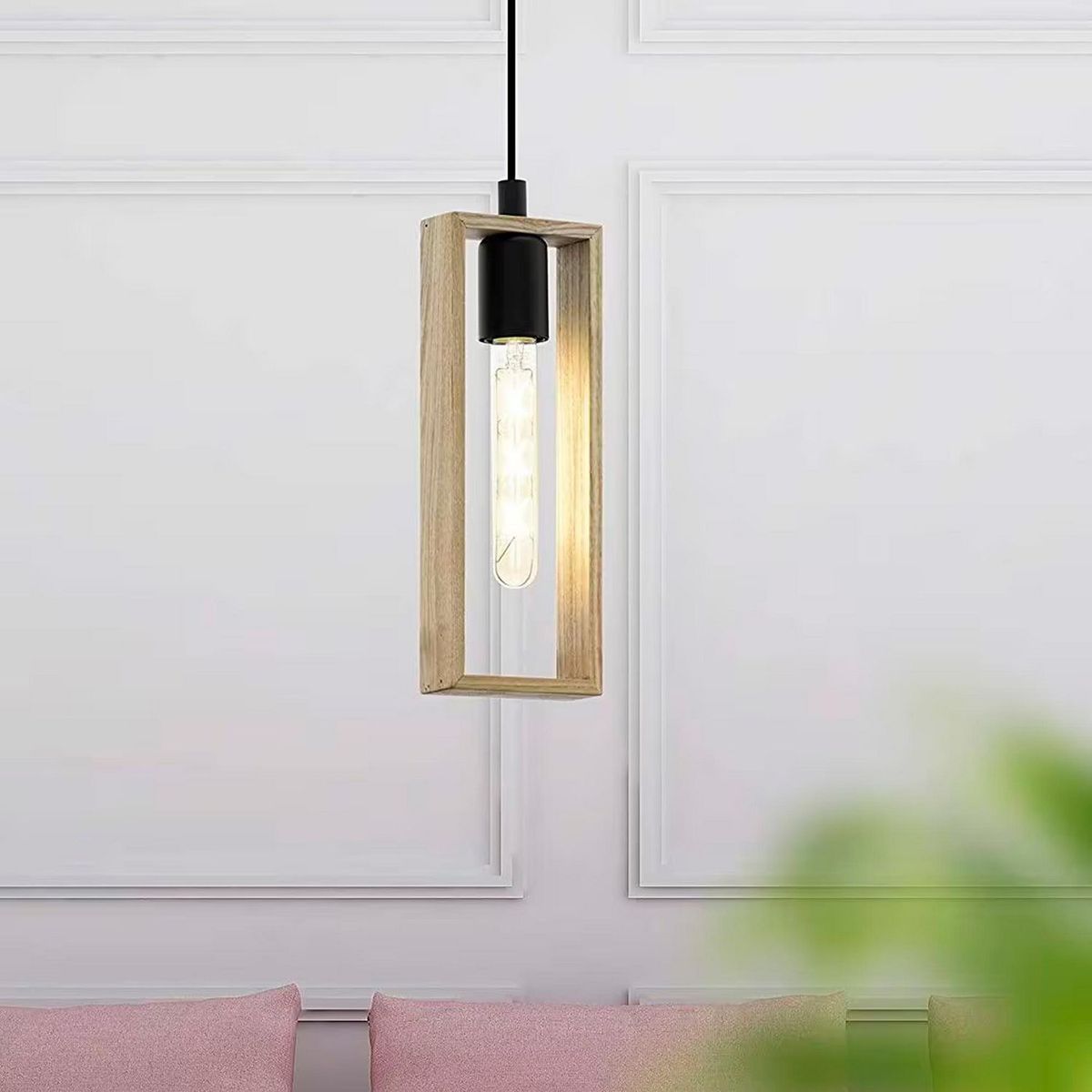 EGLO - Lámpara Colgante Littleton 1L E27 Eglo nNgro