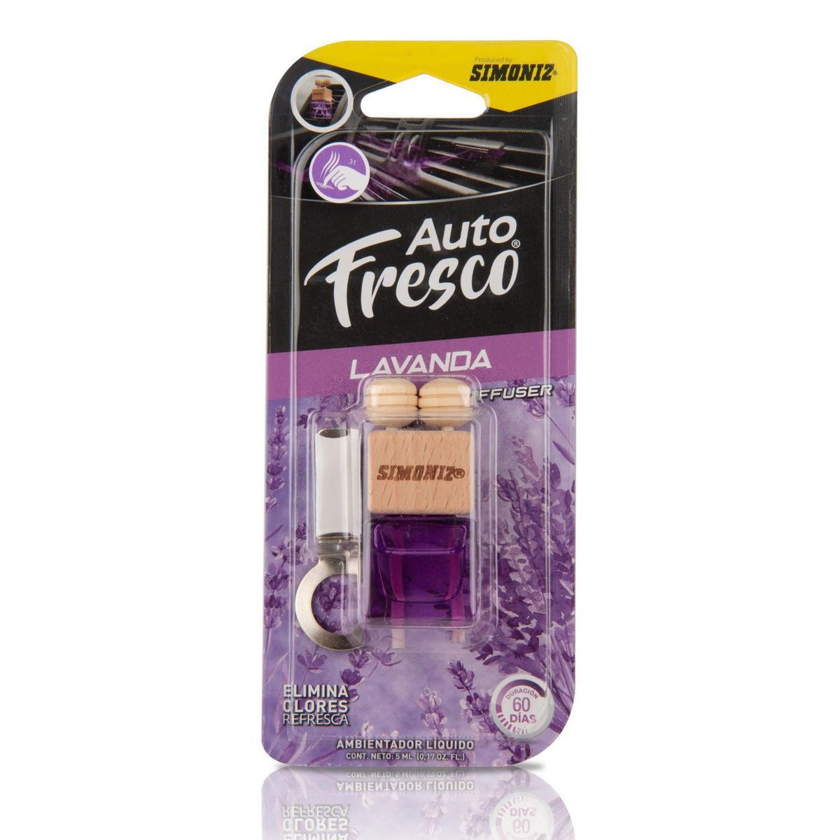 SIMONIZ - Ambientador para Auto Simoniz Difusor Jar Fresco Lavanda 8Ml