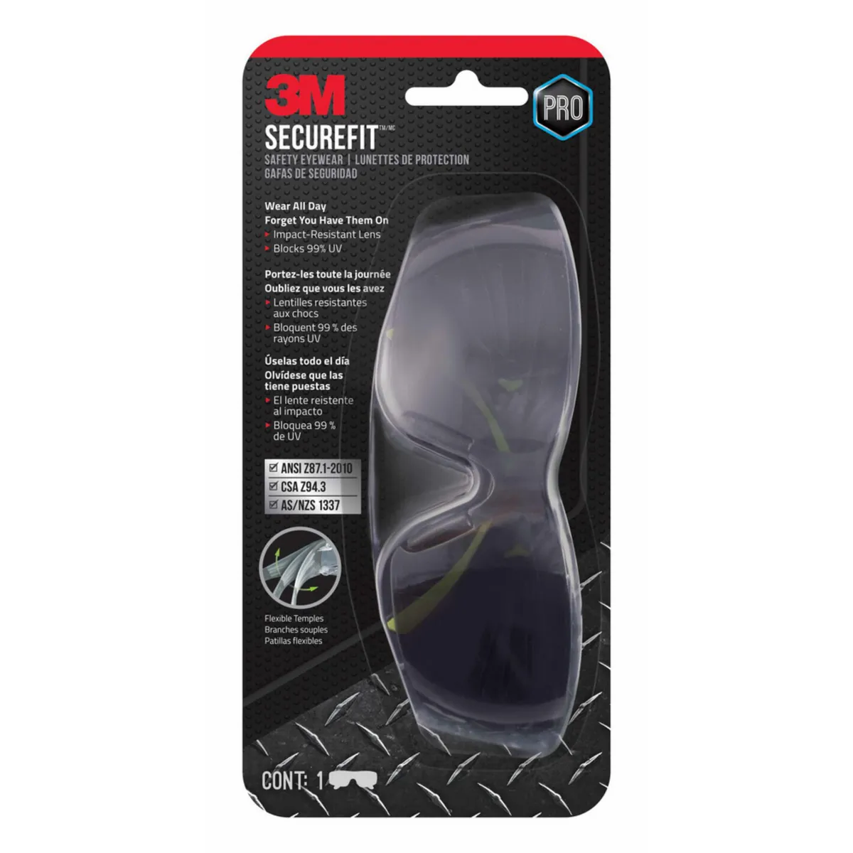 3M - Lentes de Seguridad 3M Securefit 400 SF400G