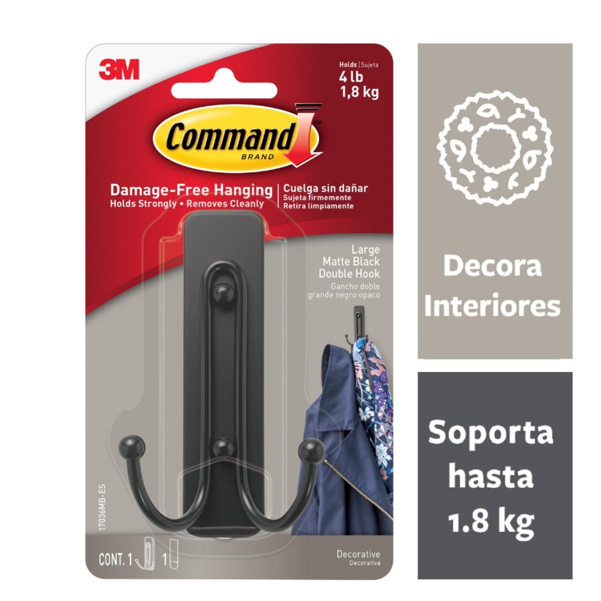 3M - Ganchos Command Small Hooks X8