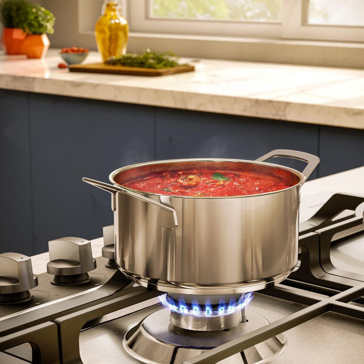 ELECTROLUX - Cocina empotrable Gas Electrolux KE9DX X5 Quemadores