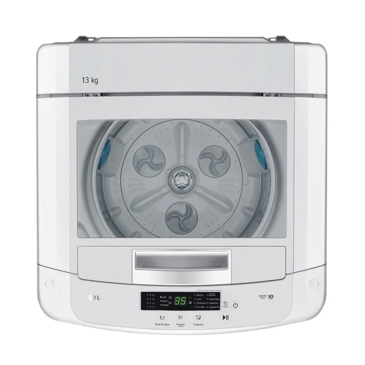 LG - Lavadora WT13WPBK 13kg TurboDrum Carga Superior Blanco LG