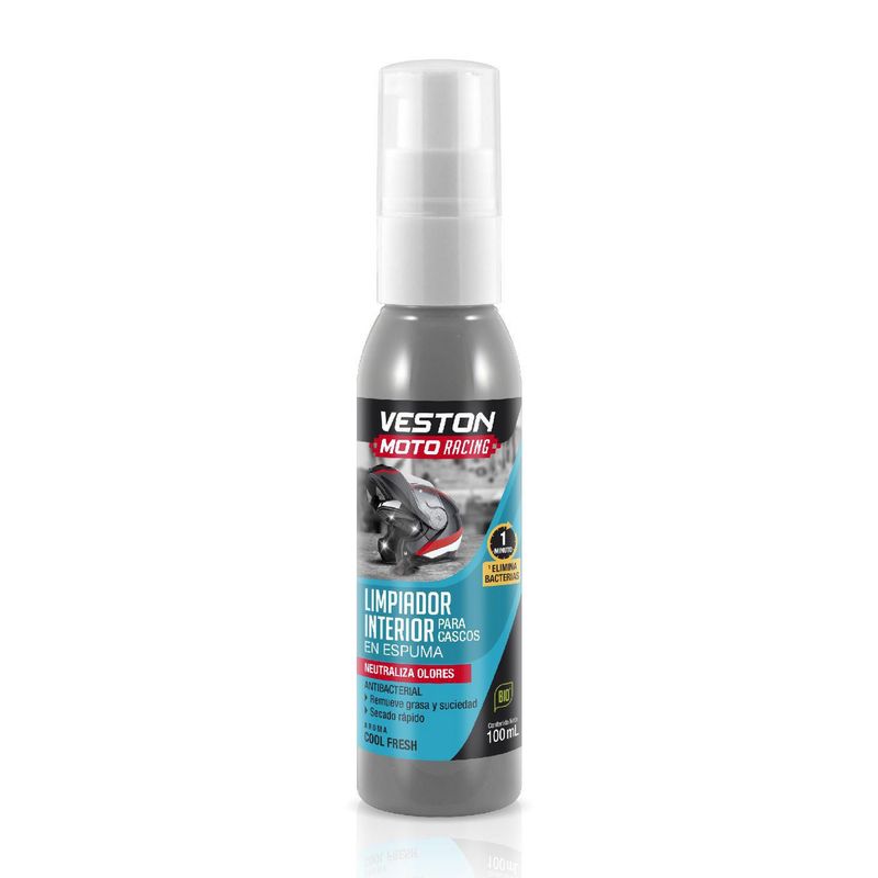  - Limpiador Interior para Cascos en Espuma Frasco x 100 ml