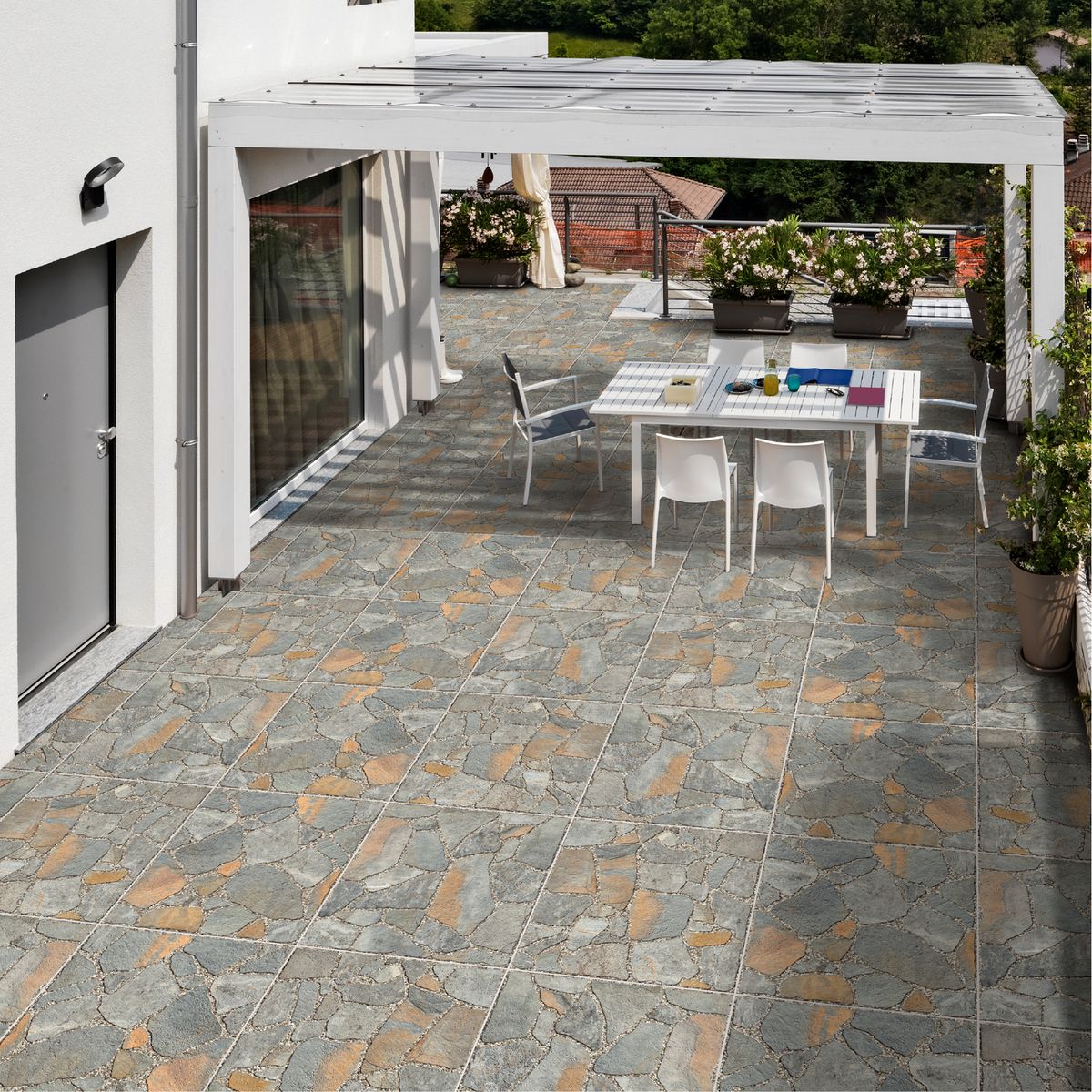 GALA - Ceramica Gris Rustico 60x60cm 1.44m2 Pedrera