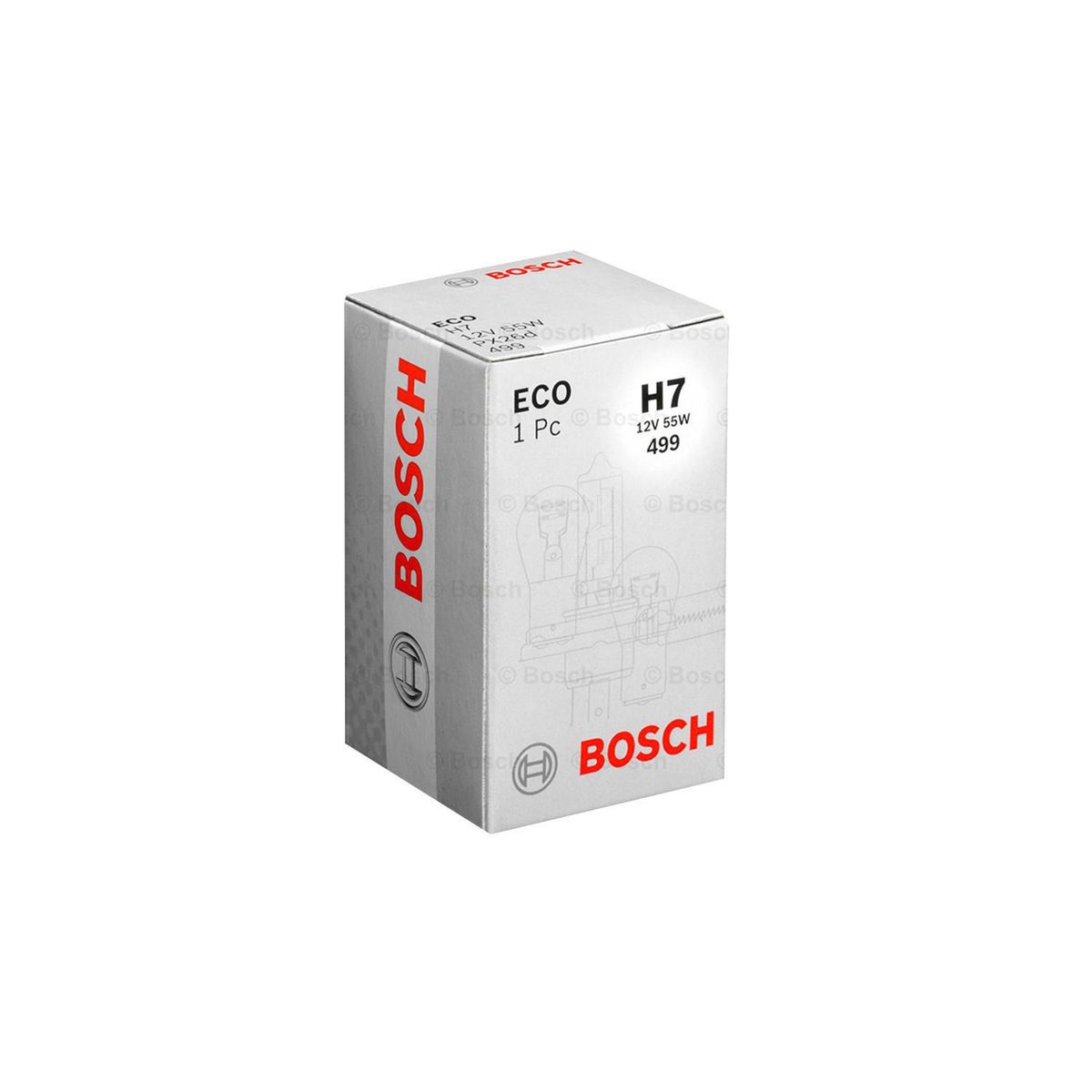 BOSCH - Lámpara H7 12V 55W Ecoline