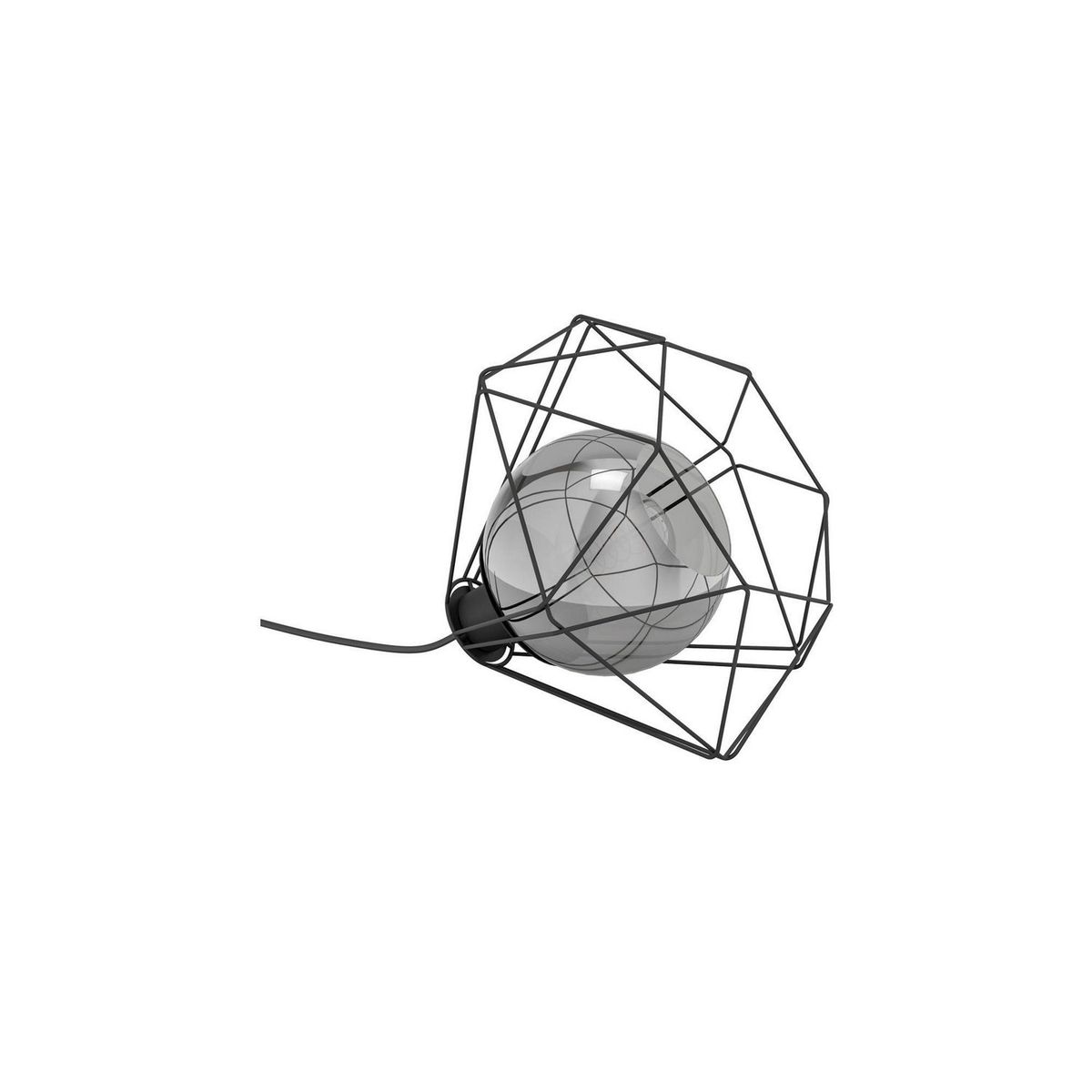 EGLO - Lámpara de Sobremesa Vernham 1L E27 Eglo Negro