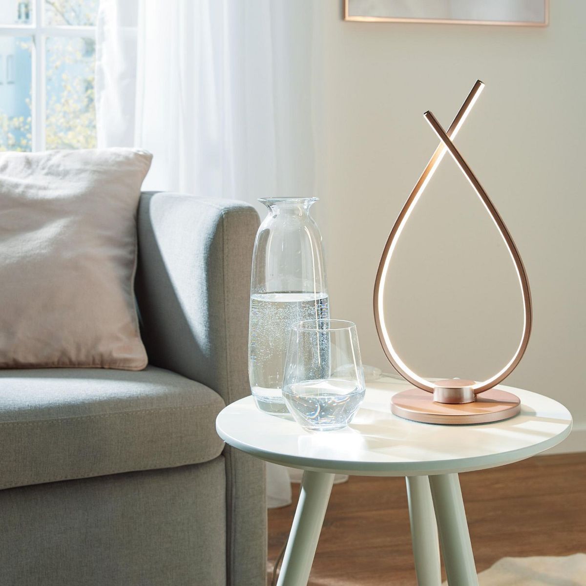 EGLO - Lámpara de Mesa LED Palozza Eglo Amarillo/Dorado