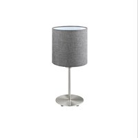 Lámpara de Sobremesa Pasteri 1L E27 Eglo Gris/plata