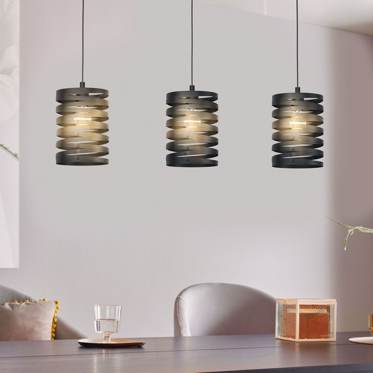 EGLO - Lámpara Colgante Cremella 3L Eglo