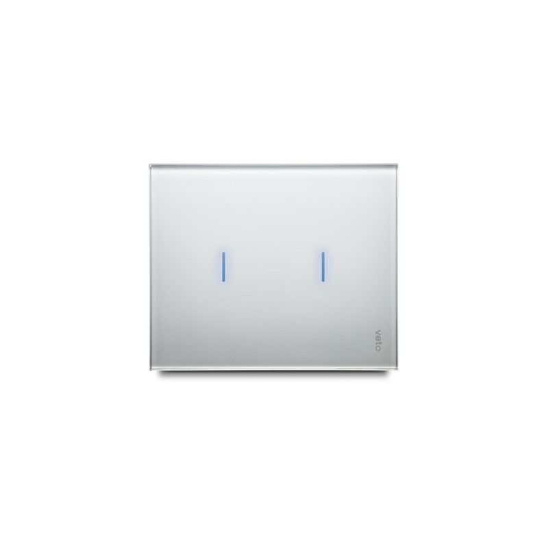 VETO - Conmutador Doble Smart Plura Blanco