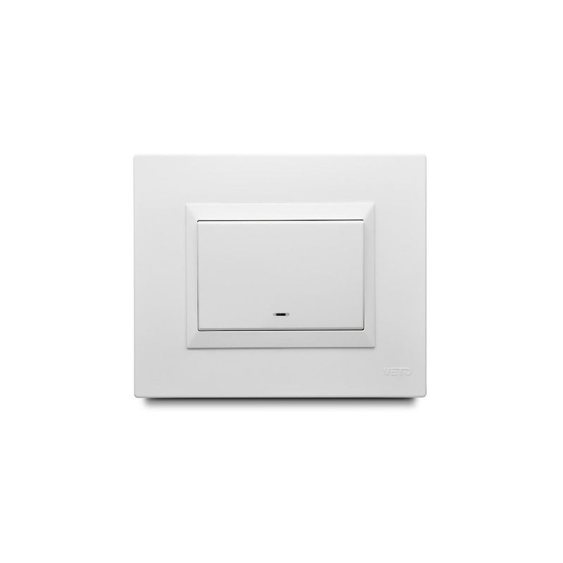 VETO - Interruptor Simple Veto Plura Blanco