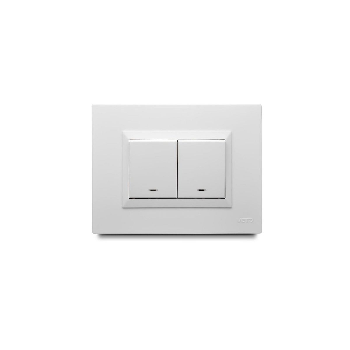 VETO - Interruptor Doble Plura Blanco