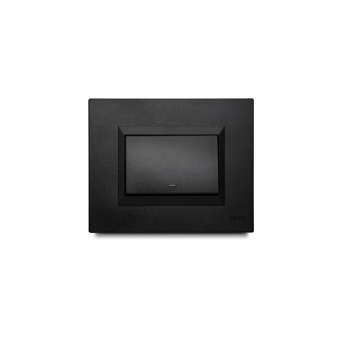 VETO - Conmutador Simple 4 Vias Plura Negro