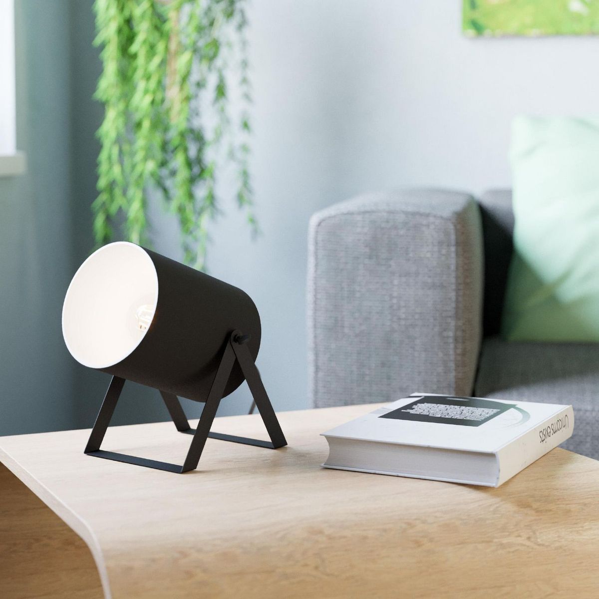 EGLO - Lámpara de Sobremesa Villabate 1 1L E27 Eglo Negro