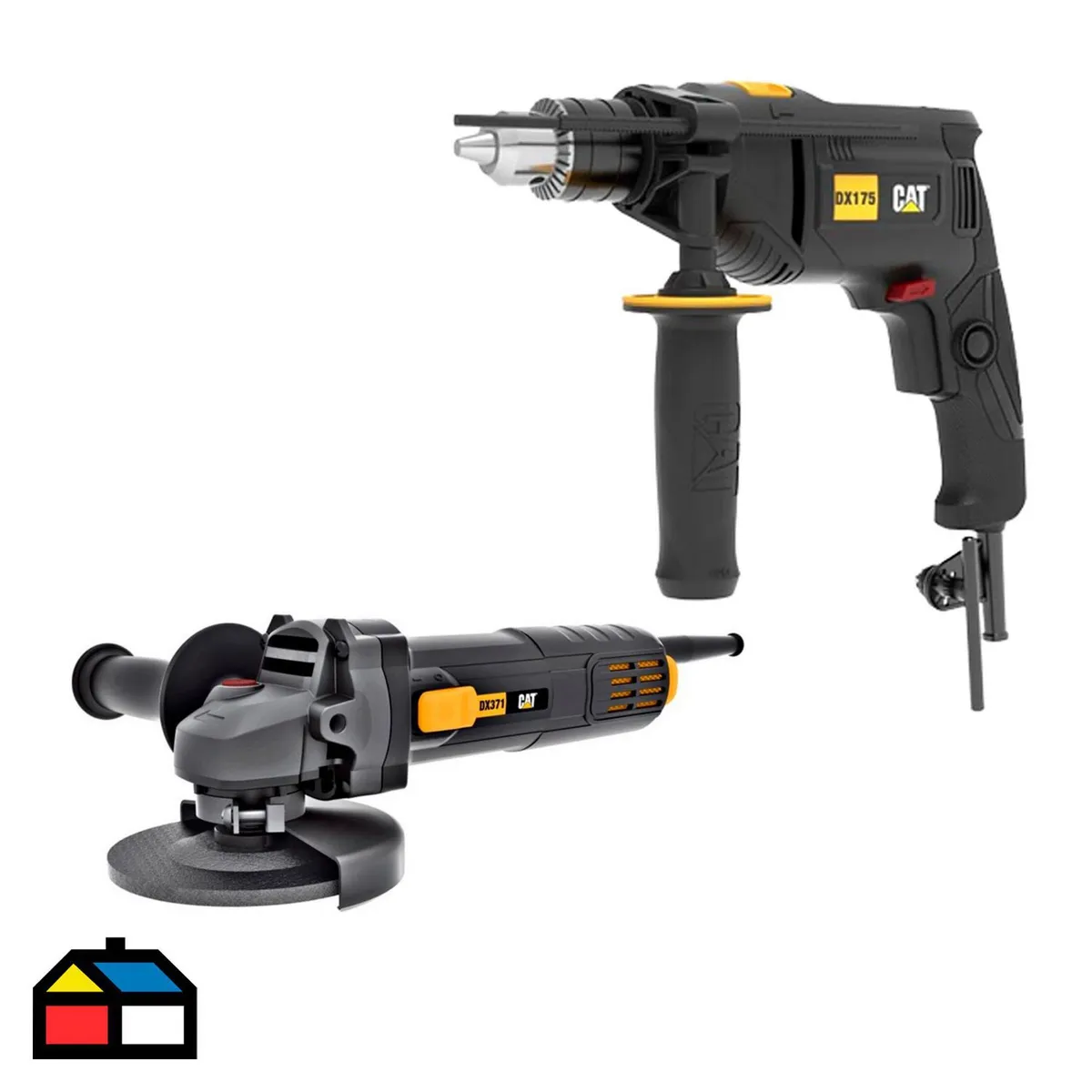CAT - Taladro Eléctrico Cat 13mm 600W DX175 + Esmeril Eléctrico Cat 750W DX371