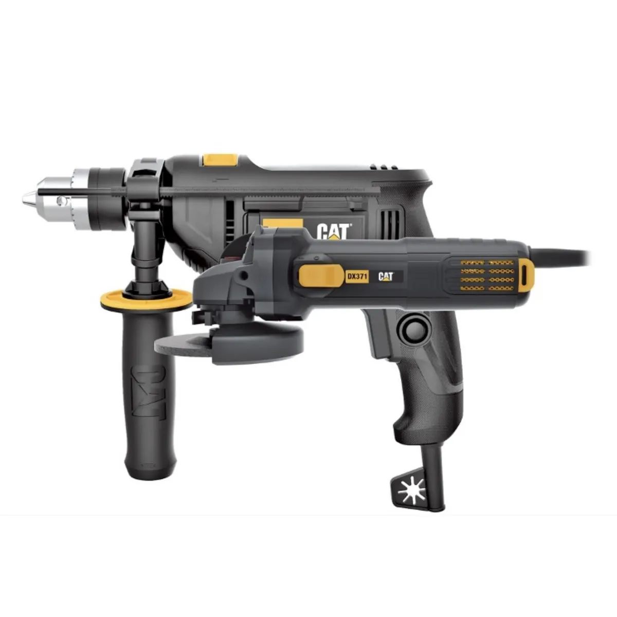 CAT - Taladro Eléctrico Cat 13mm 600W DX175 + Esmeril Eléctrico Cat 750W DX371