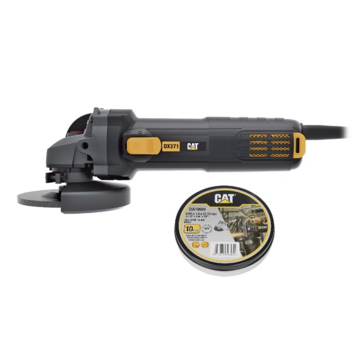 CAT - Esmeril Eléctrico Cat 4 1/2" 750W DX371 + 10 Discos de Corte Cat