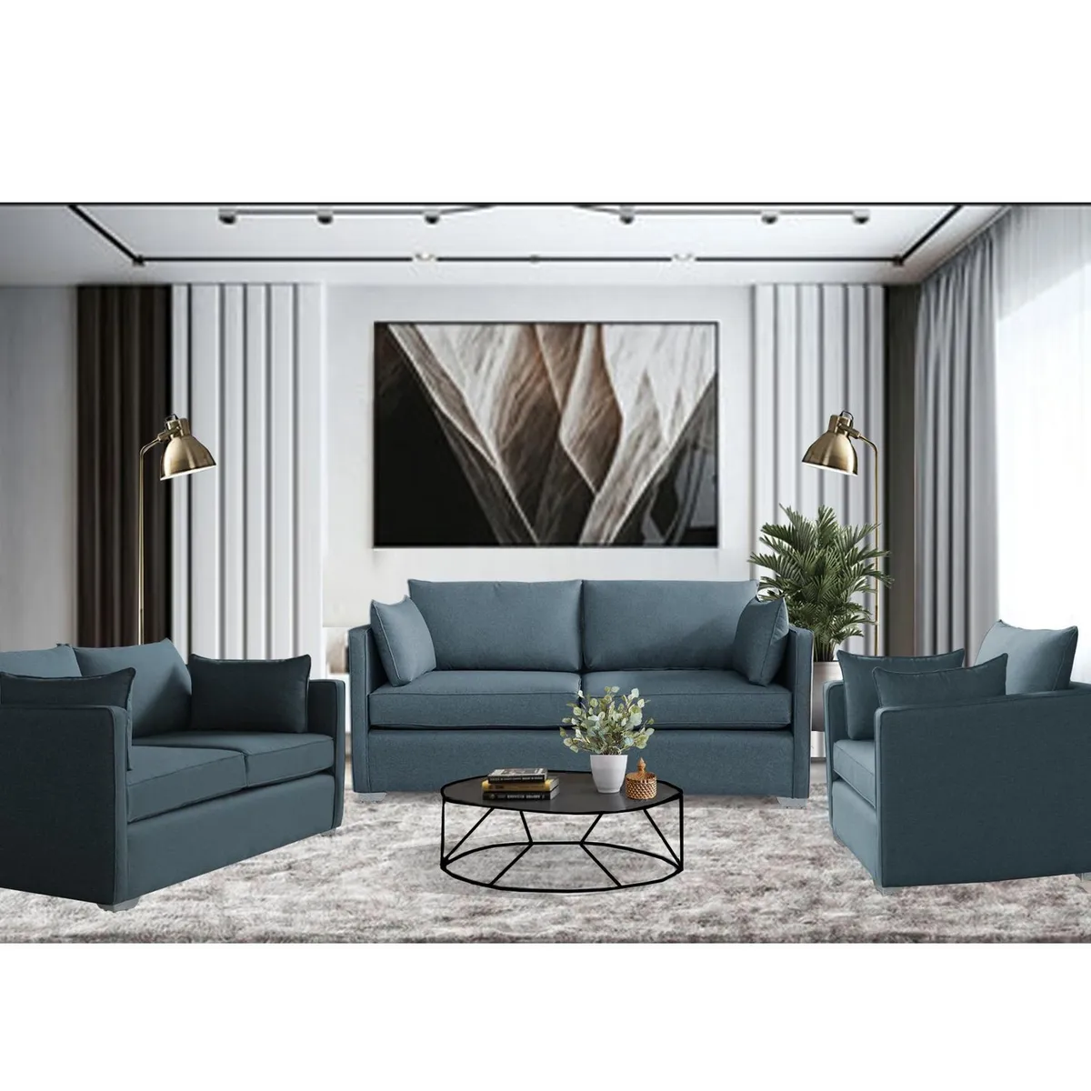 CASA BELLA - Juego de Sala 3-2-1 Modena