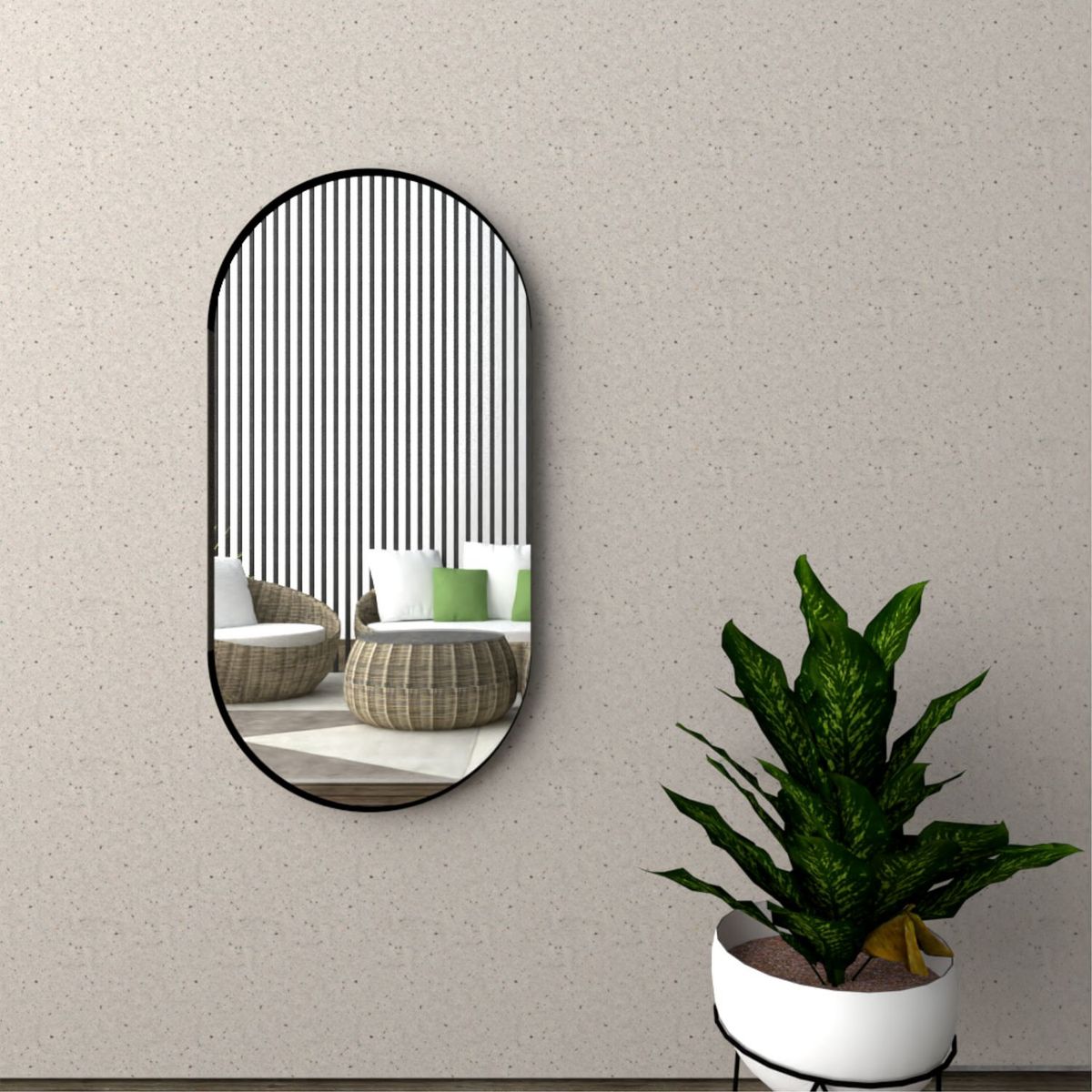 TUHOME - Espejo Lukman Rectángular