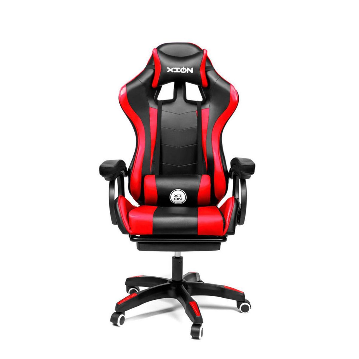 XION - Silla Gamer Raven Rojo/Negro