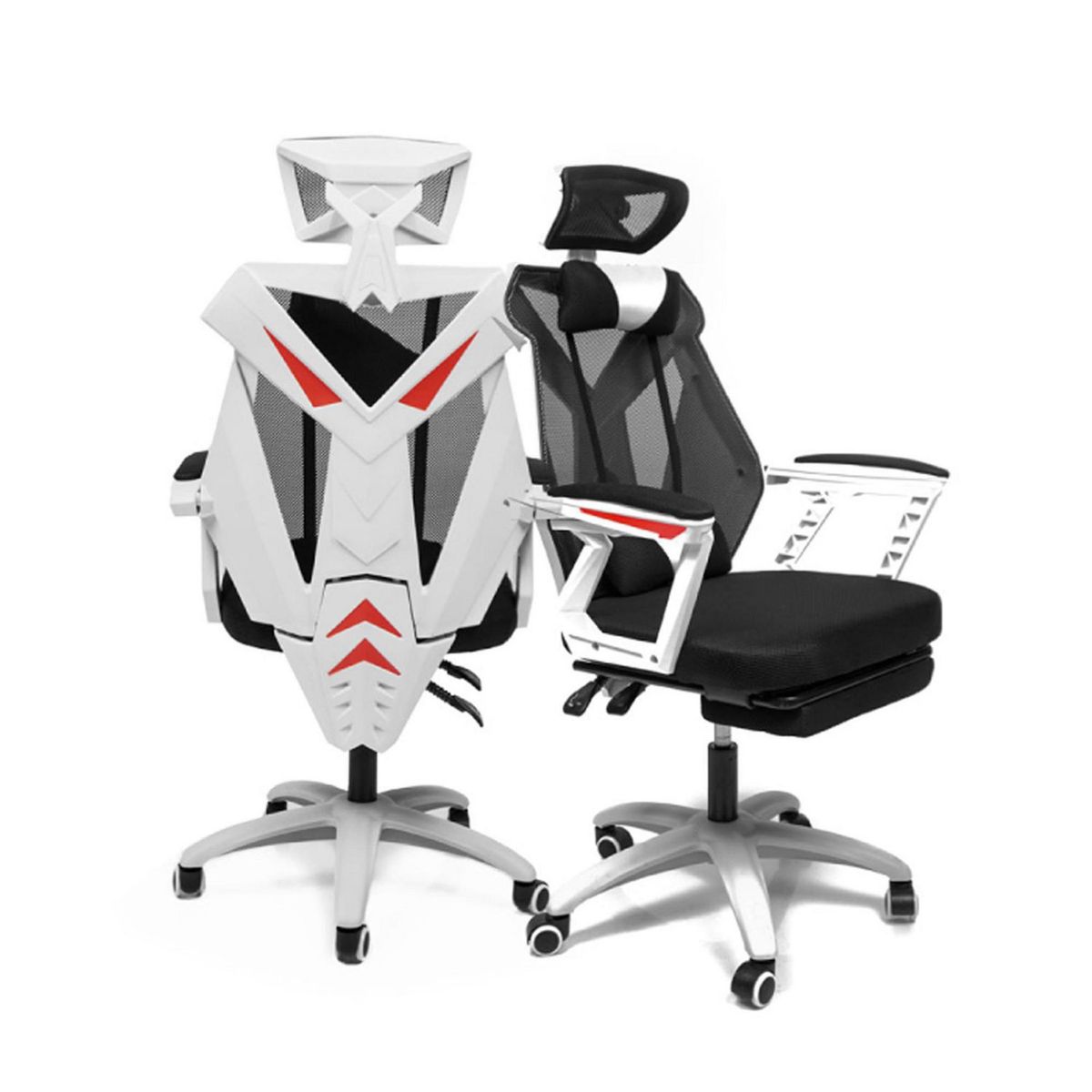 XION - Silla Gamer Blanco/Negro
