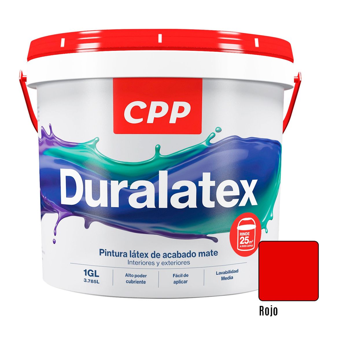 CPP - Pintura Duralatex CPP Rojo 1GL