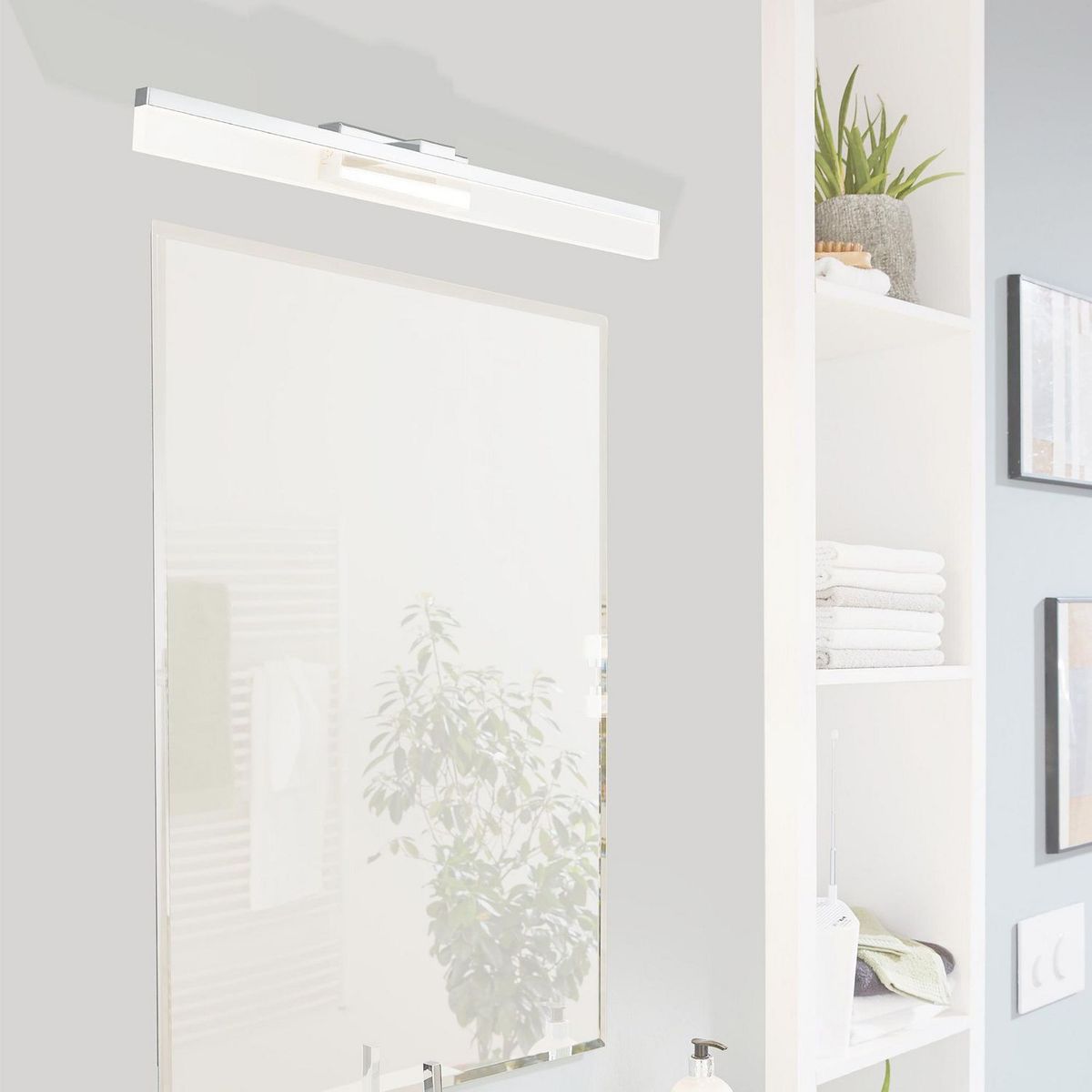 EGLO - Lámpara de Pared LED Palmital Eglo Gris/Plata