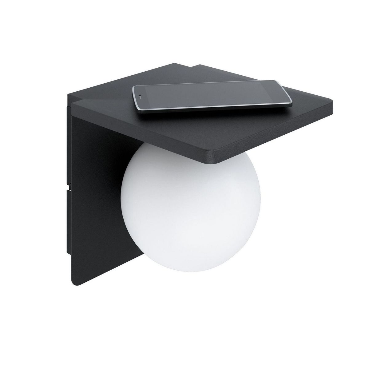 EGLO - Lámpara de Pared Ciglie 1L E14 Eglo Gris/Plata