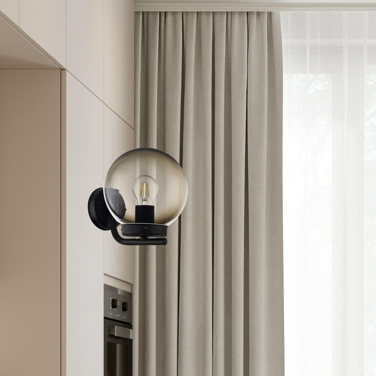 EGLO - Lámpara de Pared Taverna 1L E27 Eglo Negro