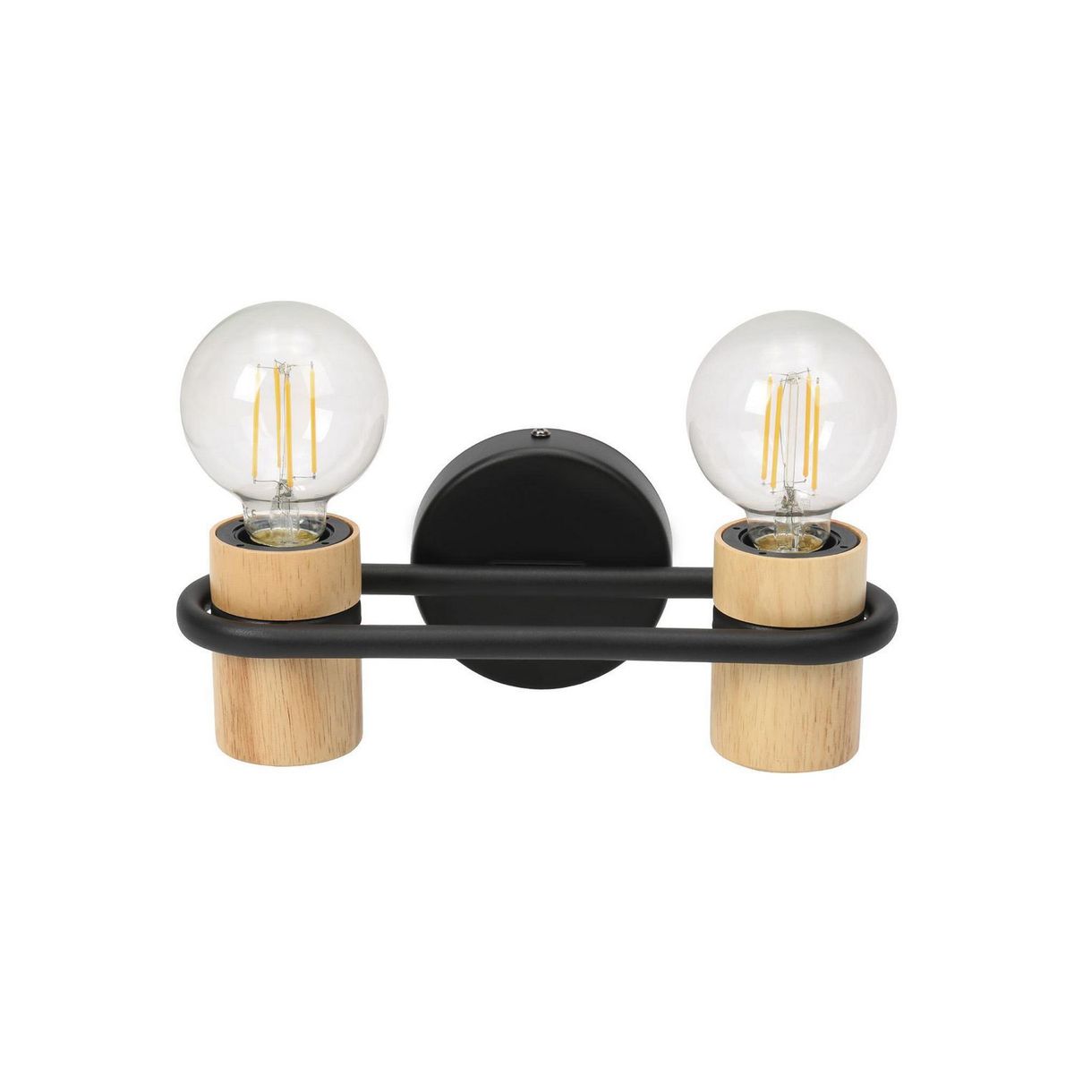 EGLO - Lámpara de Pared Chieveley 2L E27 Eglo Negro