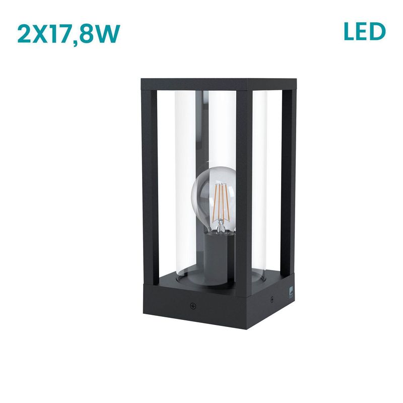 EGLO - Lámpara de Pase Cascinetta 1L E27 Eglo Negro