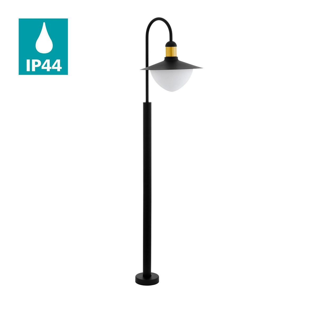 EGLO - Lámpara de Pie Sirmione 1L E27 Eglo Negro