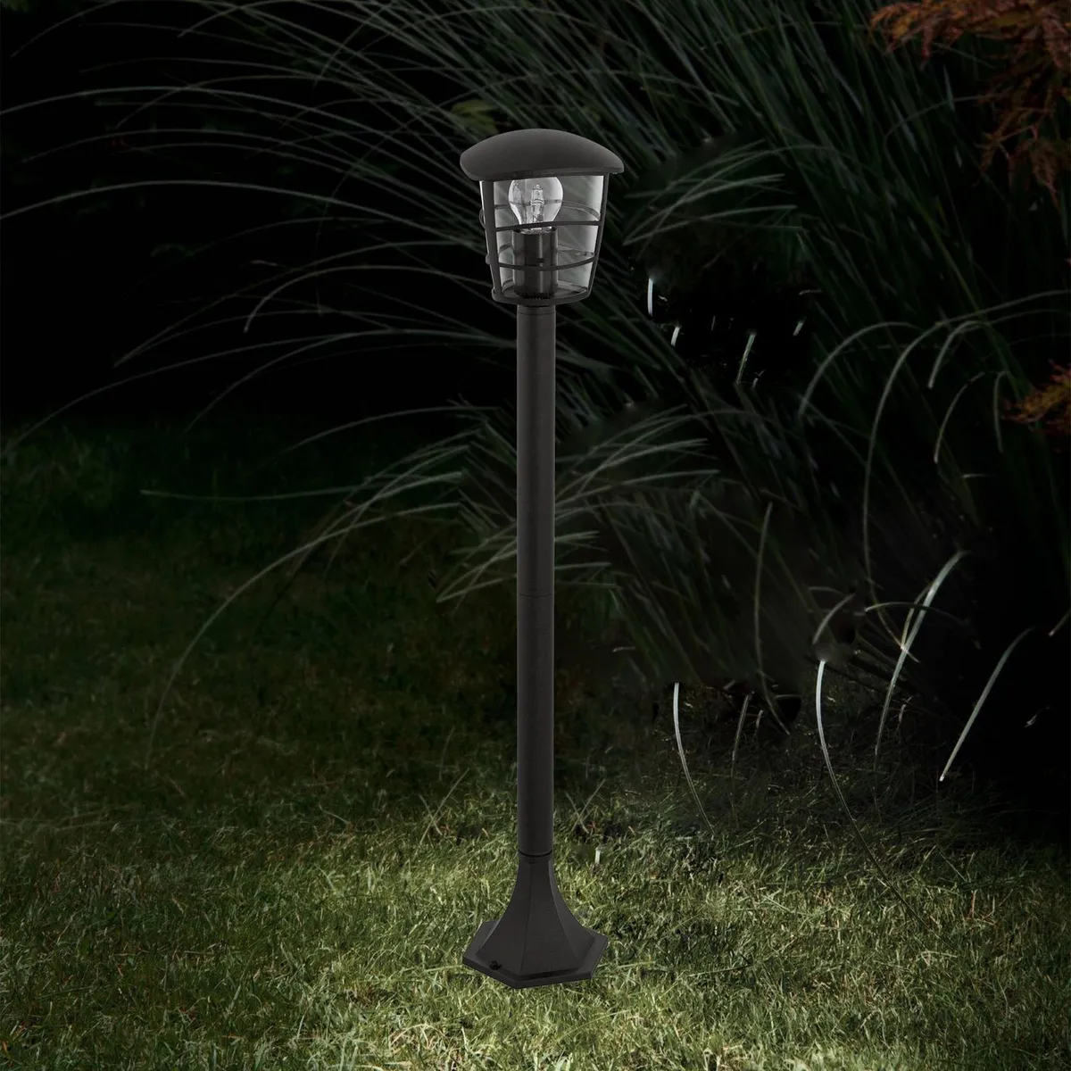 EGLO - Lámpara de Pie Aloria 1L E27 Eglo Negro