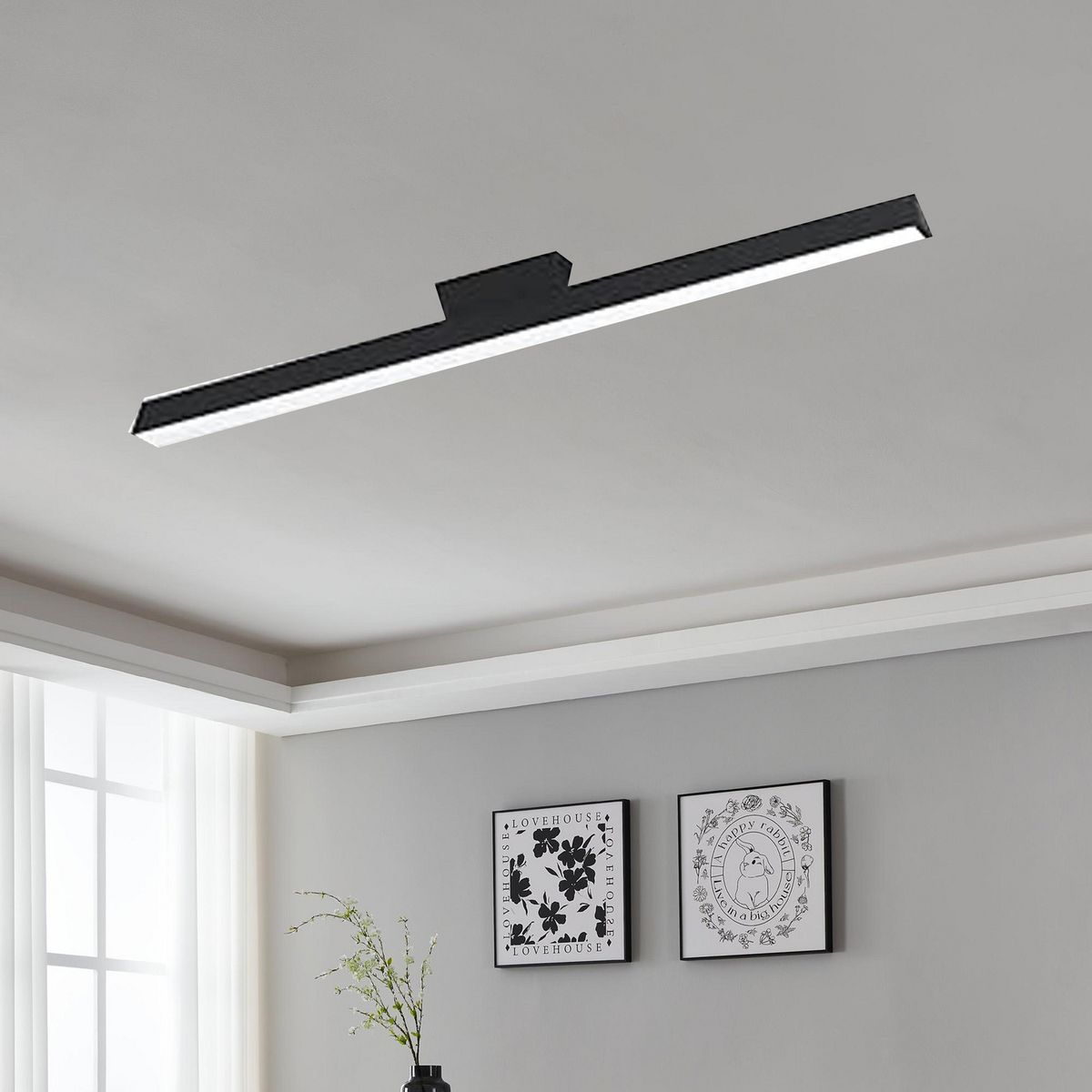 EGLO - Lámpara de Techo LED Simolaris-Z Eglo Negro