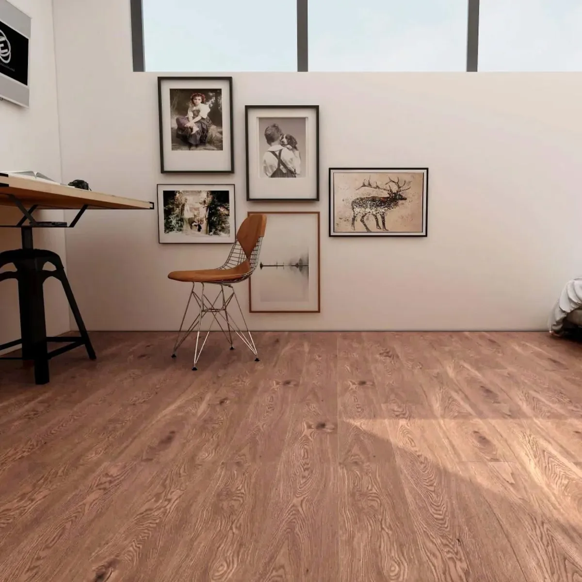 DECOKASA - Piso Autoadhesivo Roble Marrón 1.6mm 91.4x15.2cm 5m2