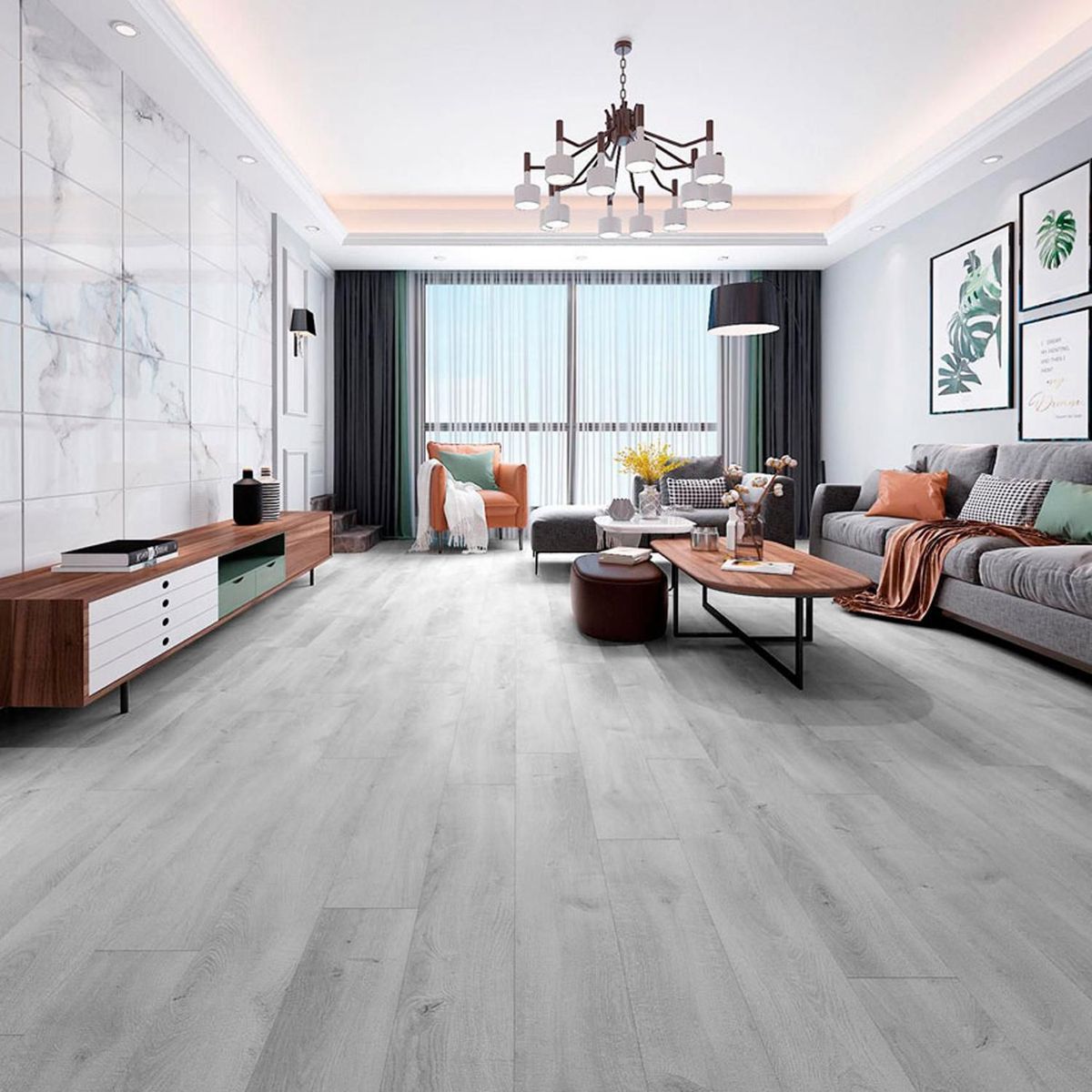 Piso Autoadhesivo Toscana 1.6mm 91.4x15.2cm 5m2, marca DECOKASA - Foto Principal