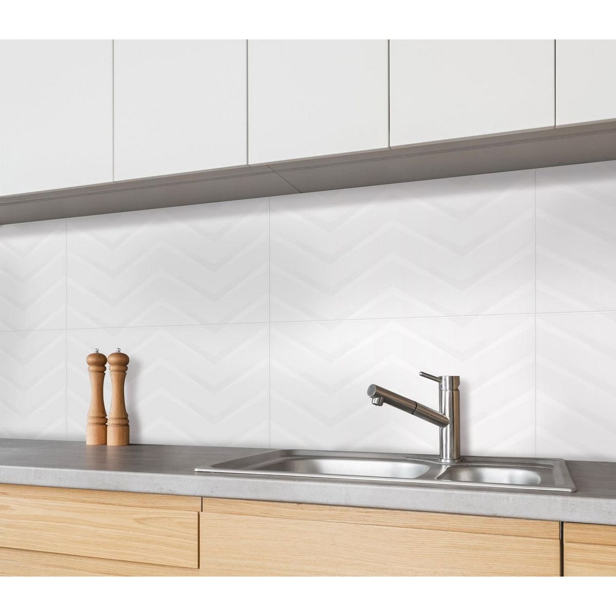 GALA - Cerámica Blanco 30x60cm Liso 1.44m2