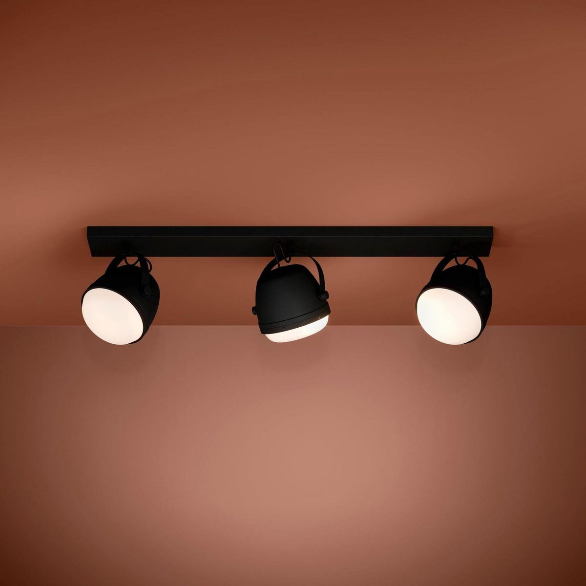 EGLO - Lámpara de Techo Upanema 3L E27 Eglo Negro