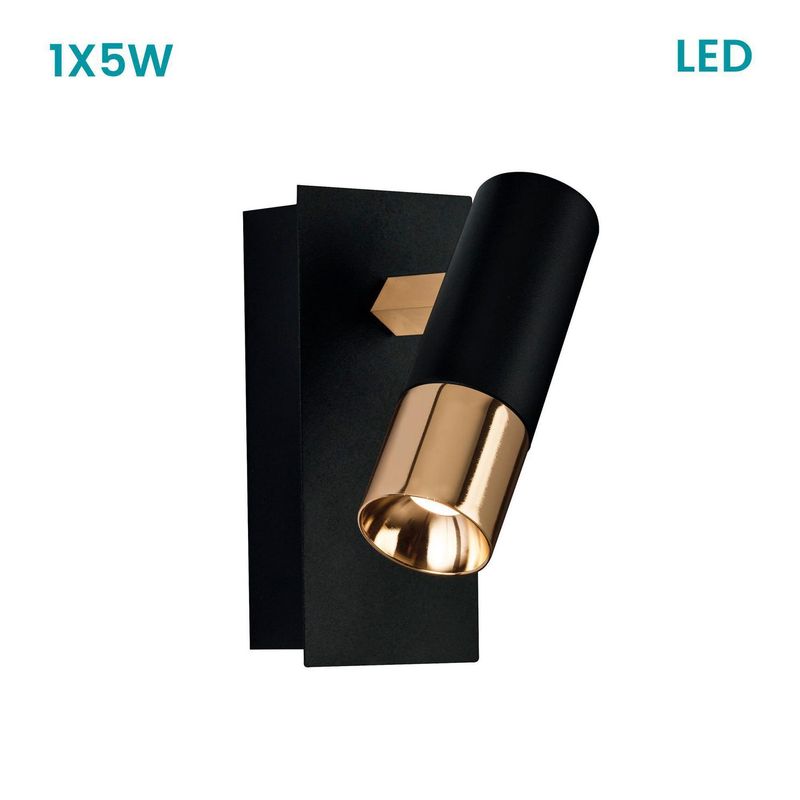 EGLO - Lámpara de Pared LED Tomares Eglo Negro