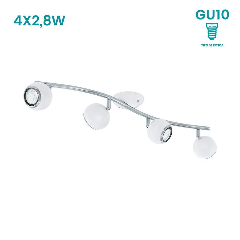EGLO - Lámpara de Pared Bimeda 4L GU10 Eglo Blanco