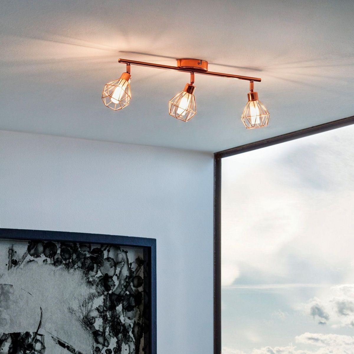 EGLO - Lámpara de Pared Zapata 3L G9 Eglo Rosa