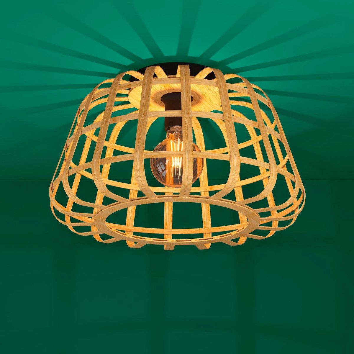 EGLO - Lámpara de Techo Montezuelo 1L E27 Eglo Beige