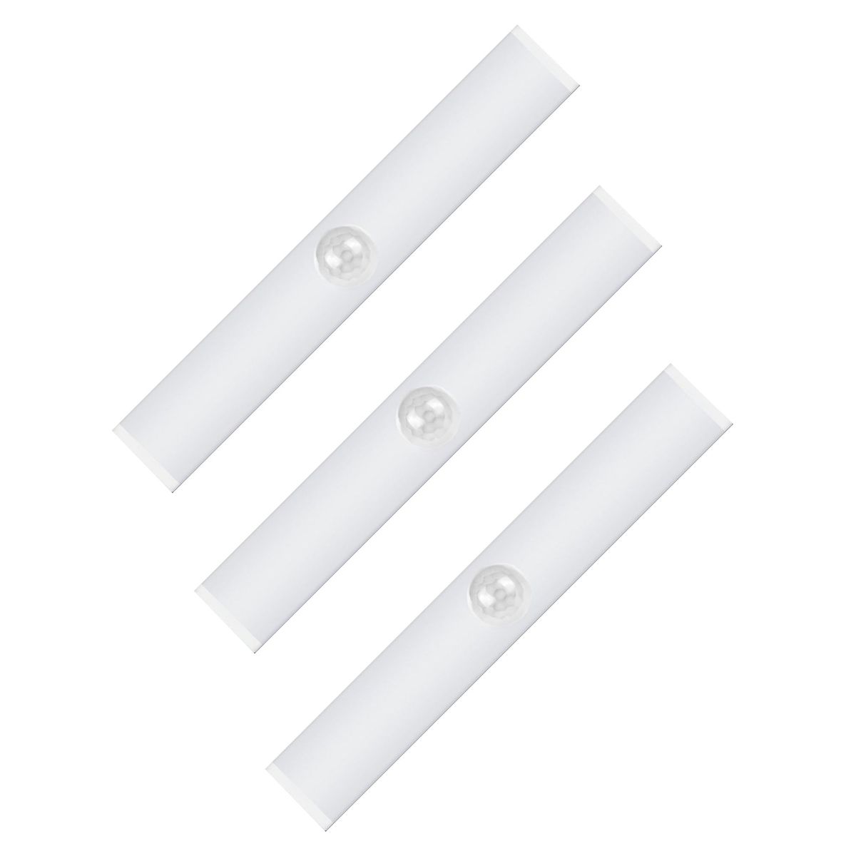 ALLPACK HOME - Pack X 3 Foco LED Con Sensor De Movimiento Rectangular 30 Cm Luz Fria - Blanca